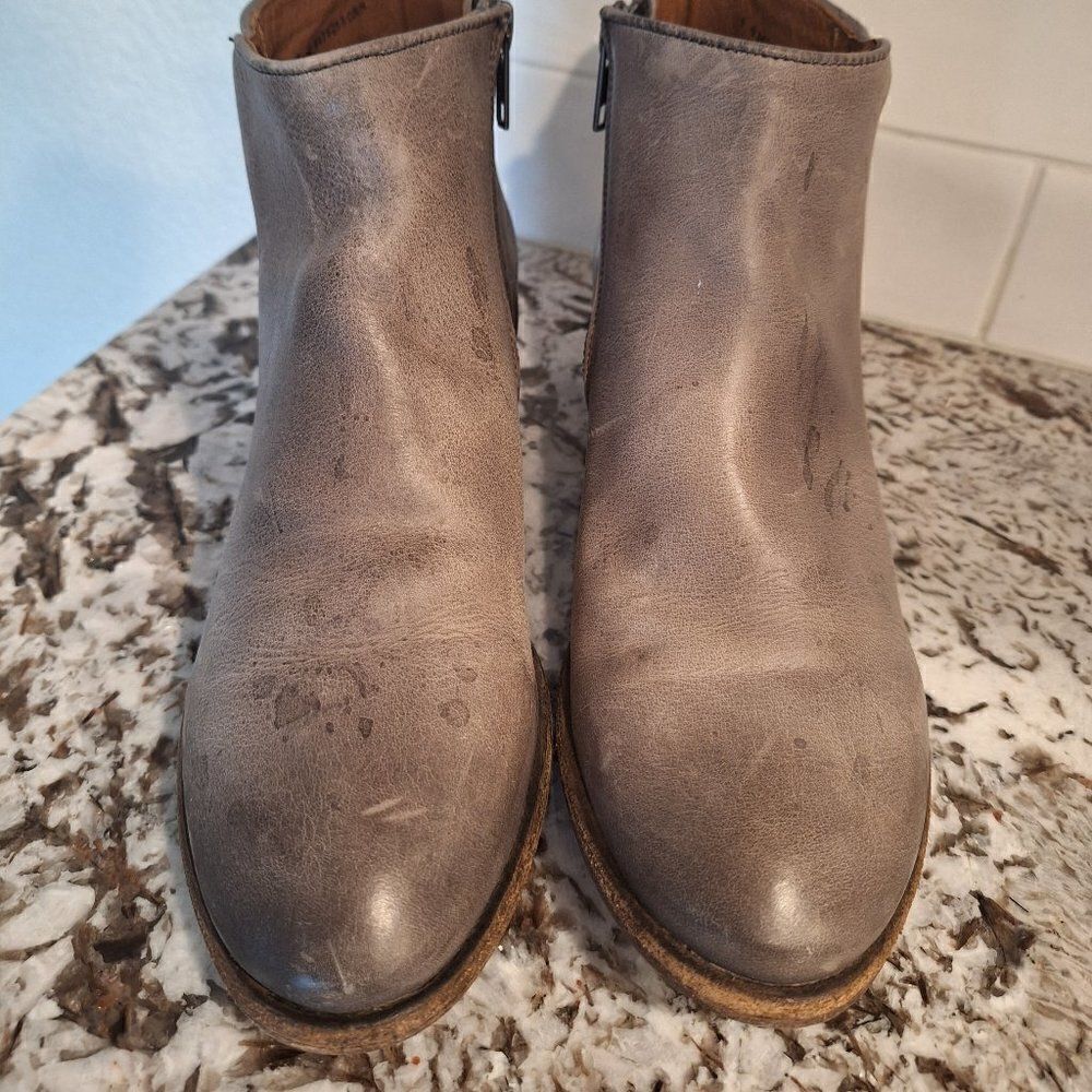 Frye Zip Leather Booties Ankle Boots Size 7B